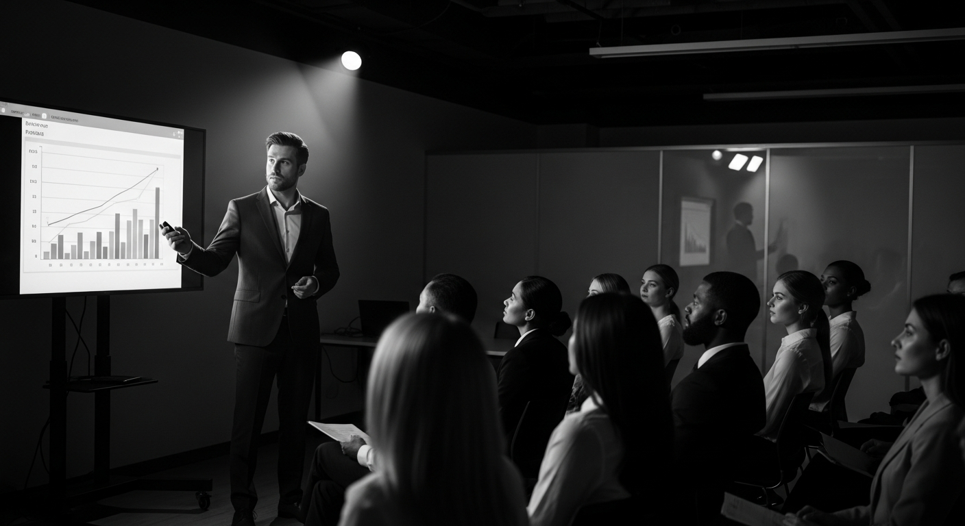 Live corporate AI training session